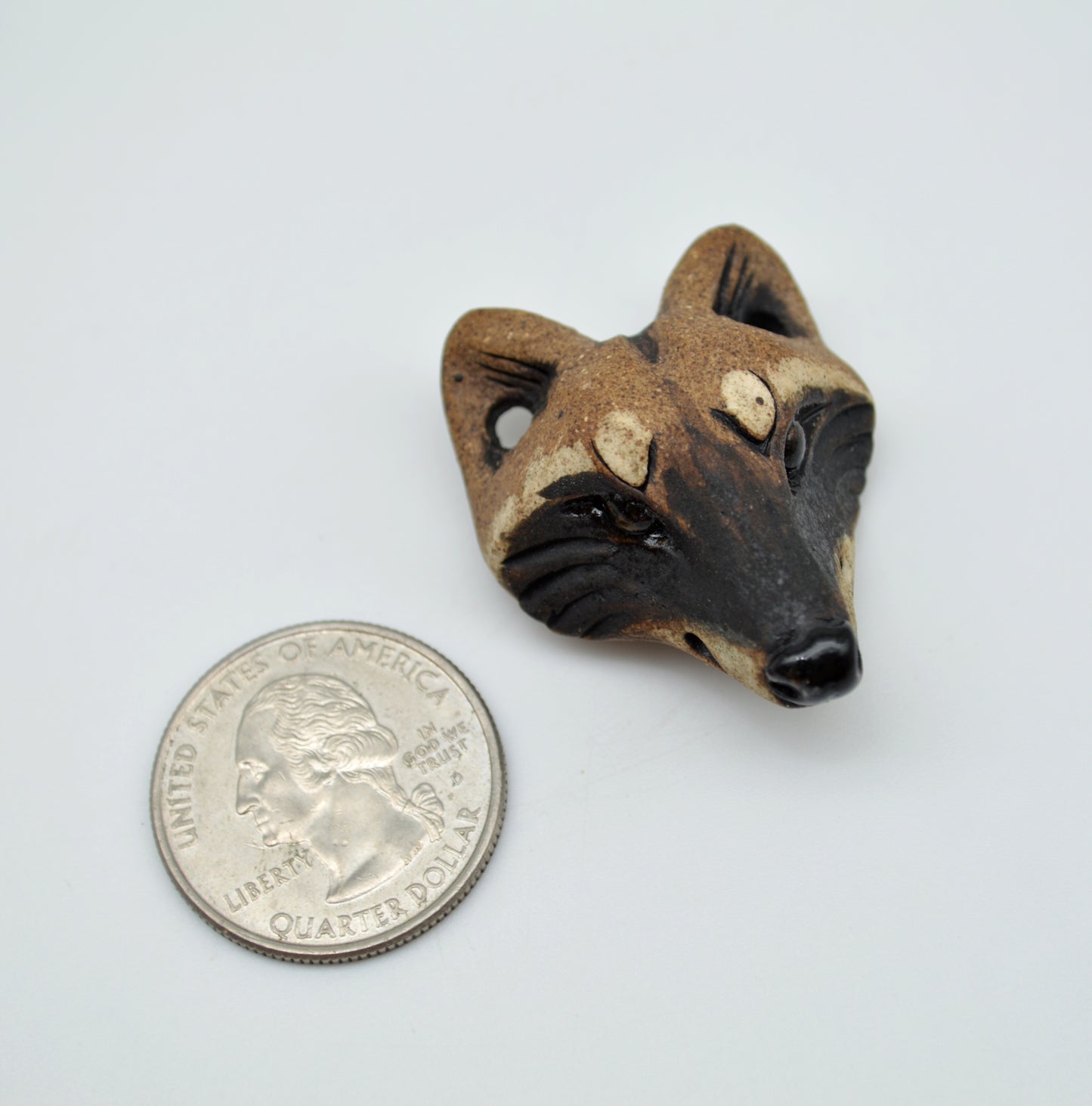 Raccoon Head Pendant