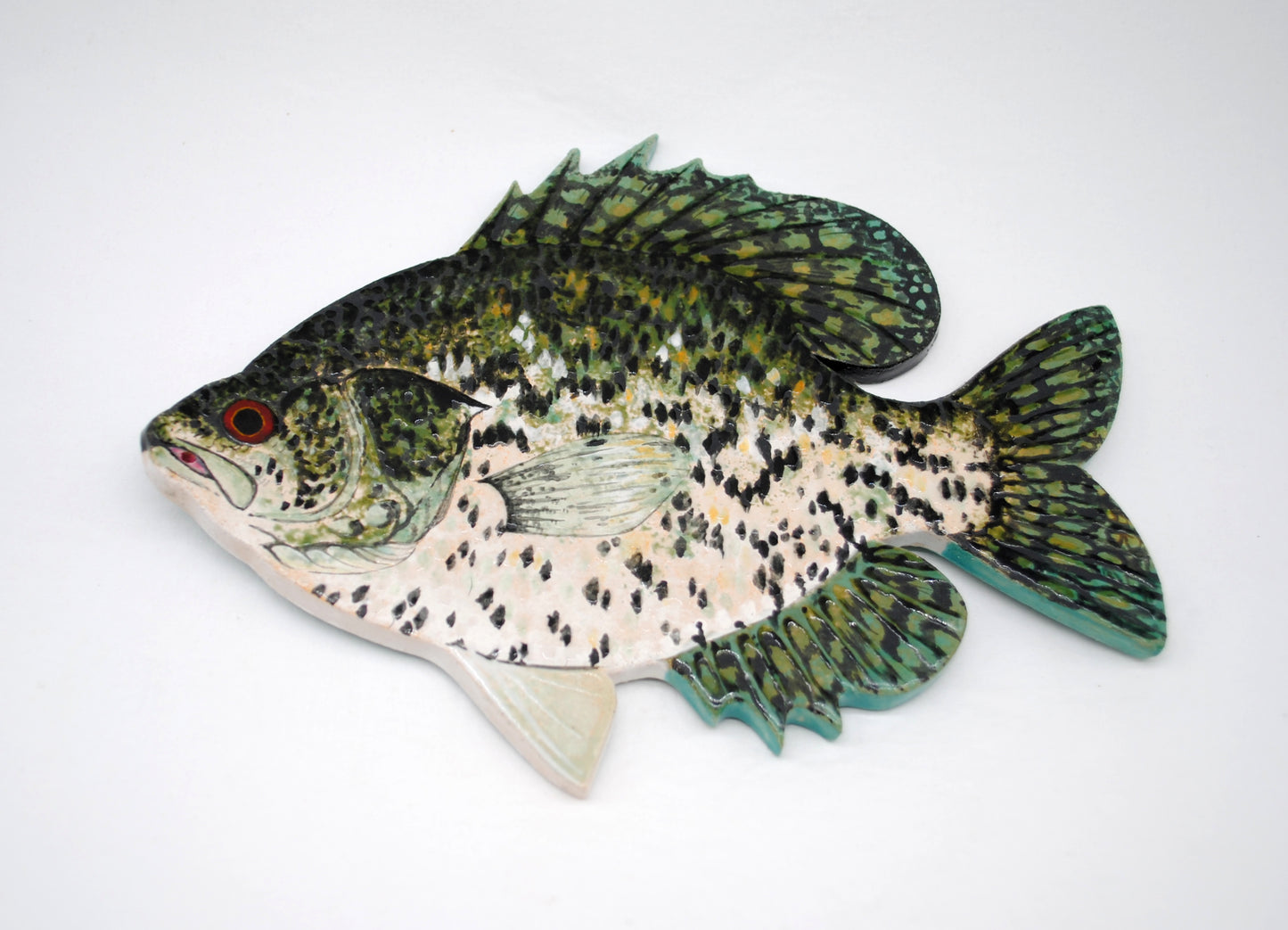 10'' Black Crappie Incense Holder