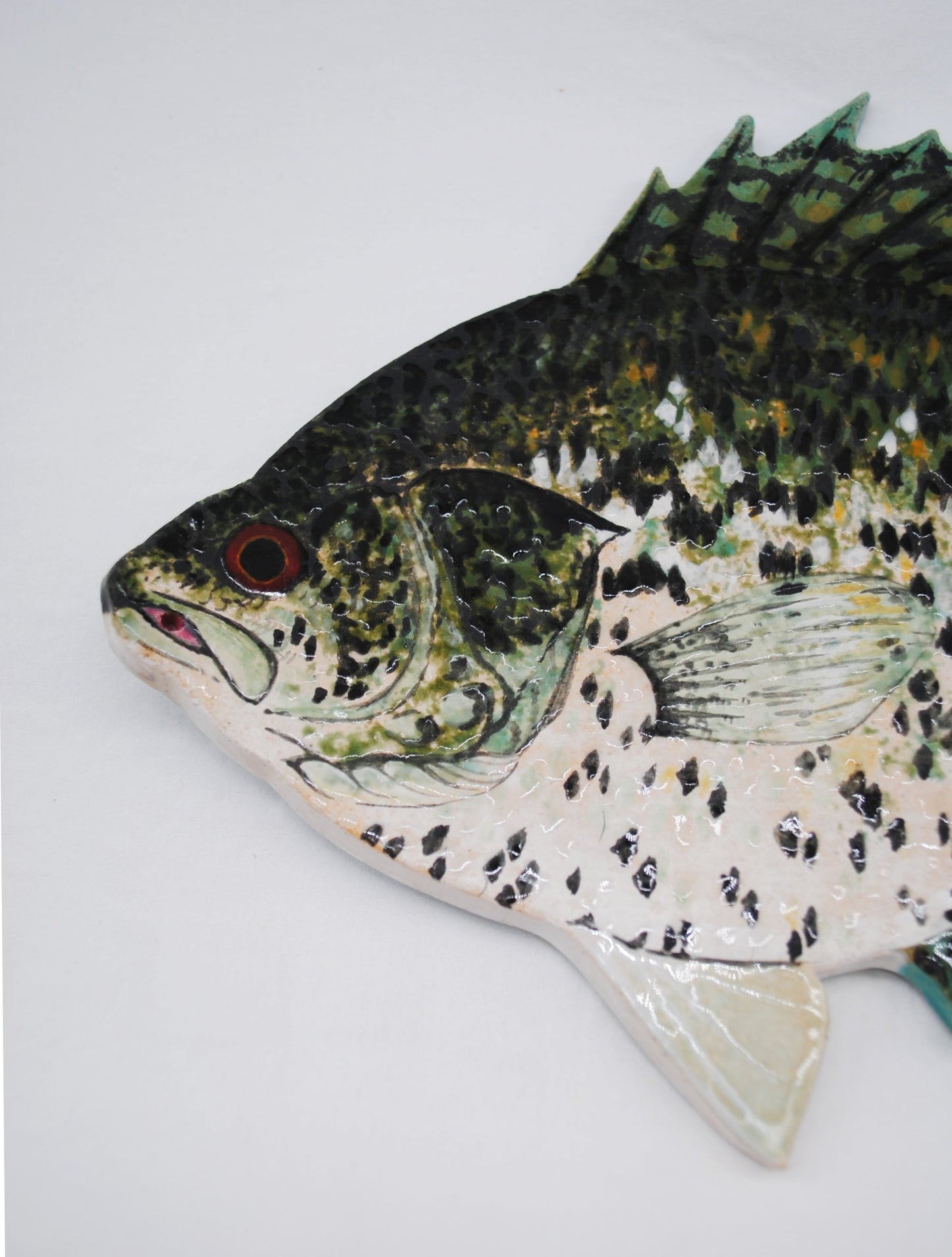 10'' Black Crappie Incense Holder