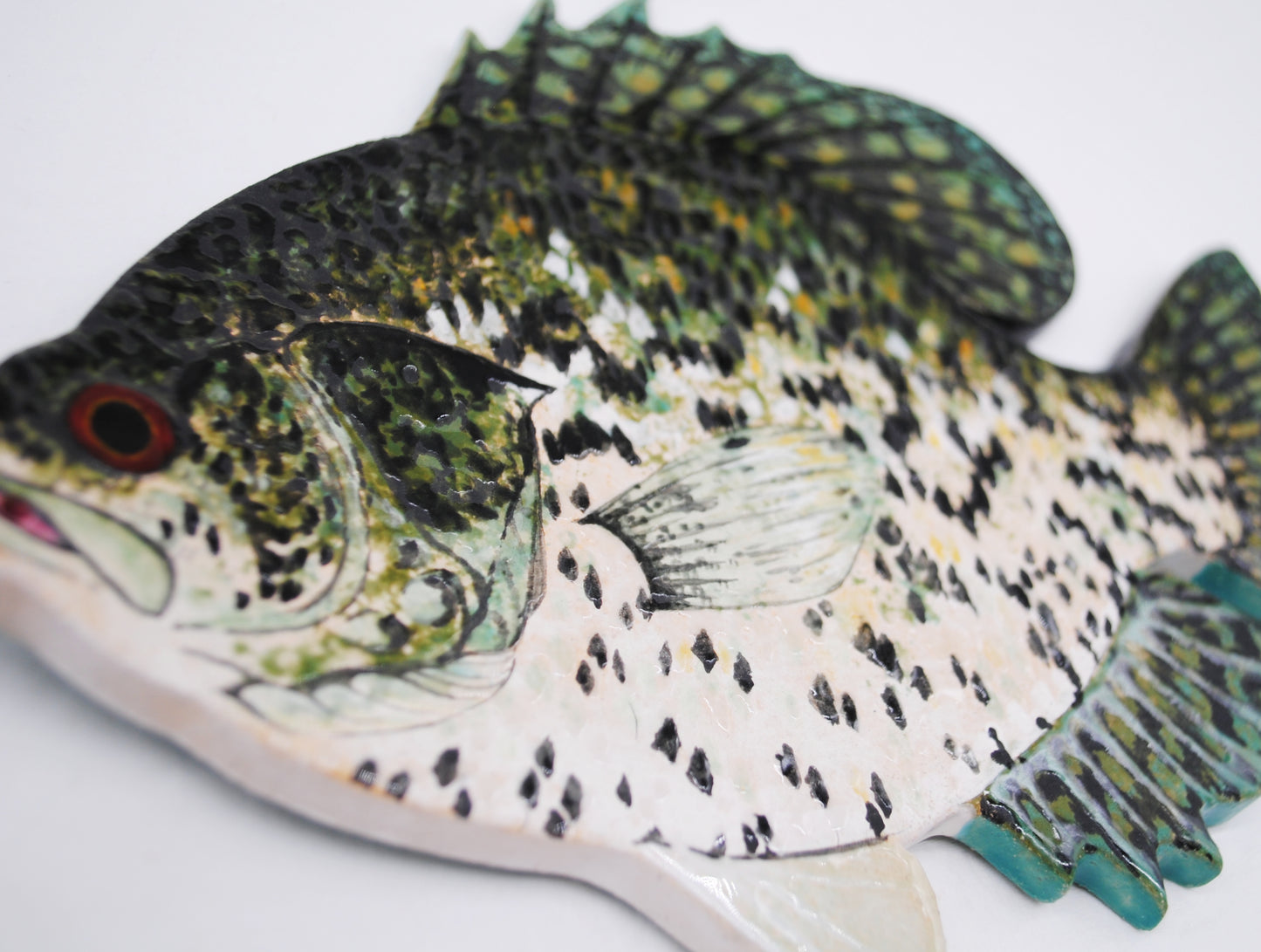 10'' Black Crappie Incense Holder