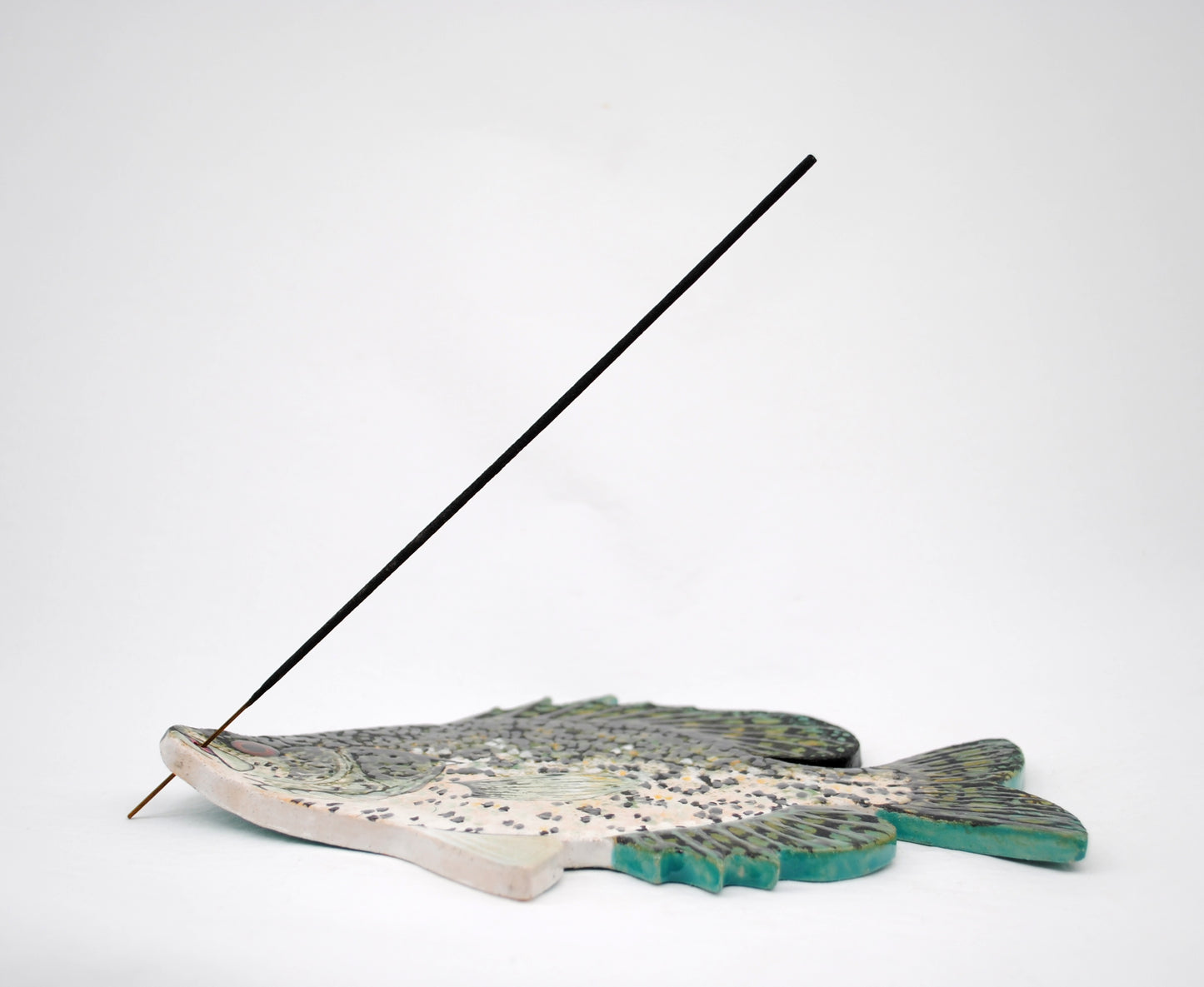 10'' Black Crappie Incense Holder
