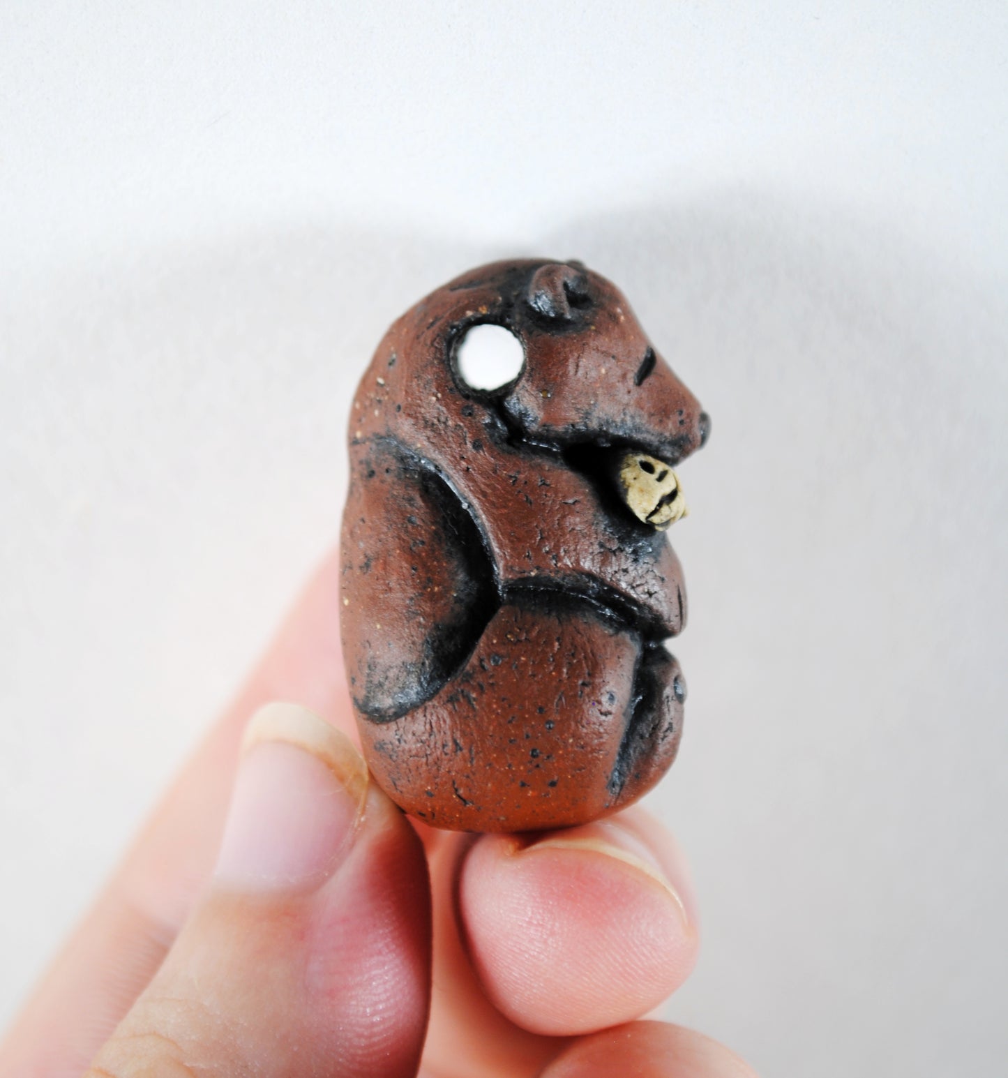 Fishing Bear Pendant