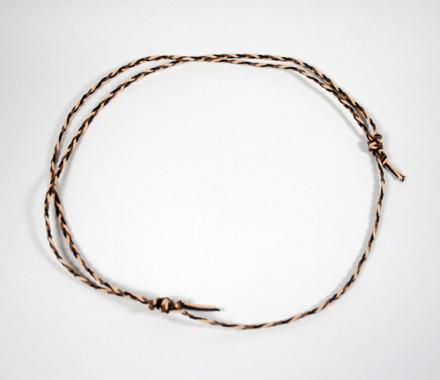 Handmade Sliding Knot Waxed Cotton Necklace (multicolor)