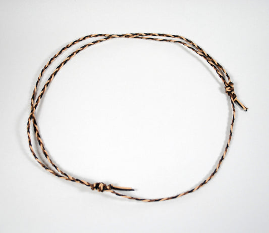 Handmade Sliding Knot Waxed Cotton Necklace (multicolor)