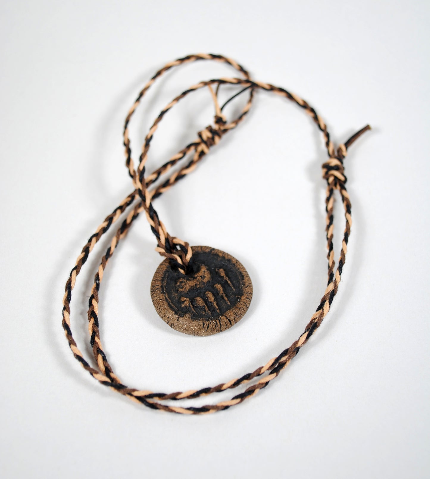 Handmade Sliding Knot Waxed Cotton Necklace (multicolor)