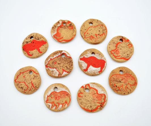 Cave Art Bear Pendants