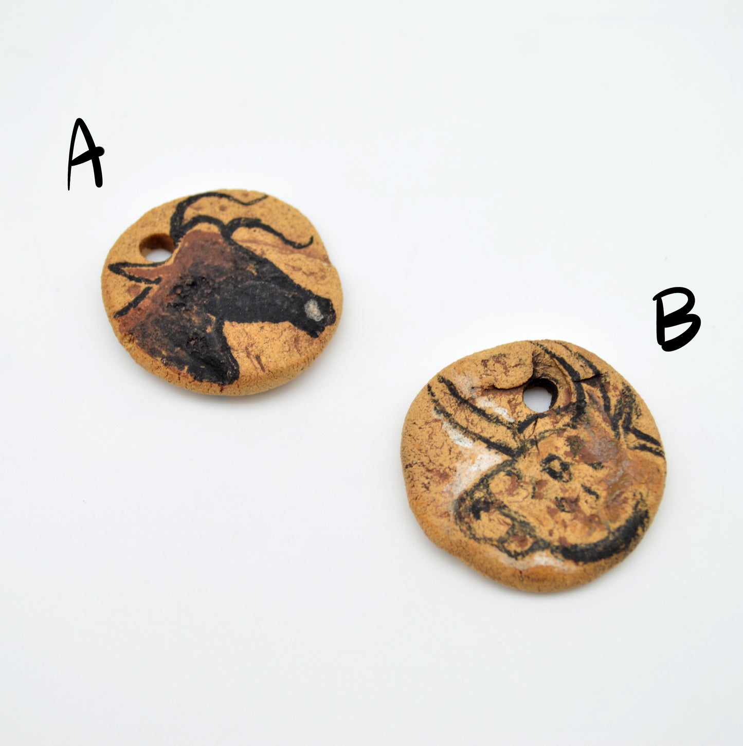 Cave Art Aurochs & Bison Pendants