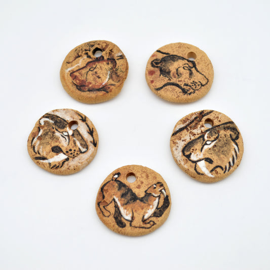 Cave Art Big Cat Pendants
