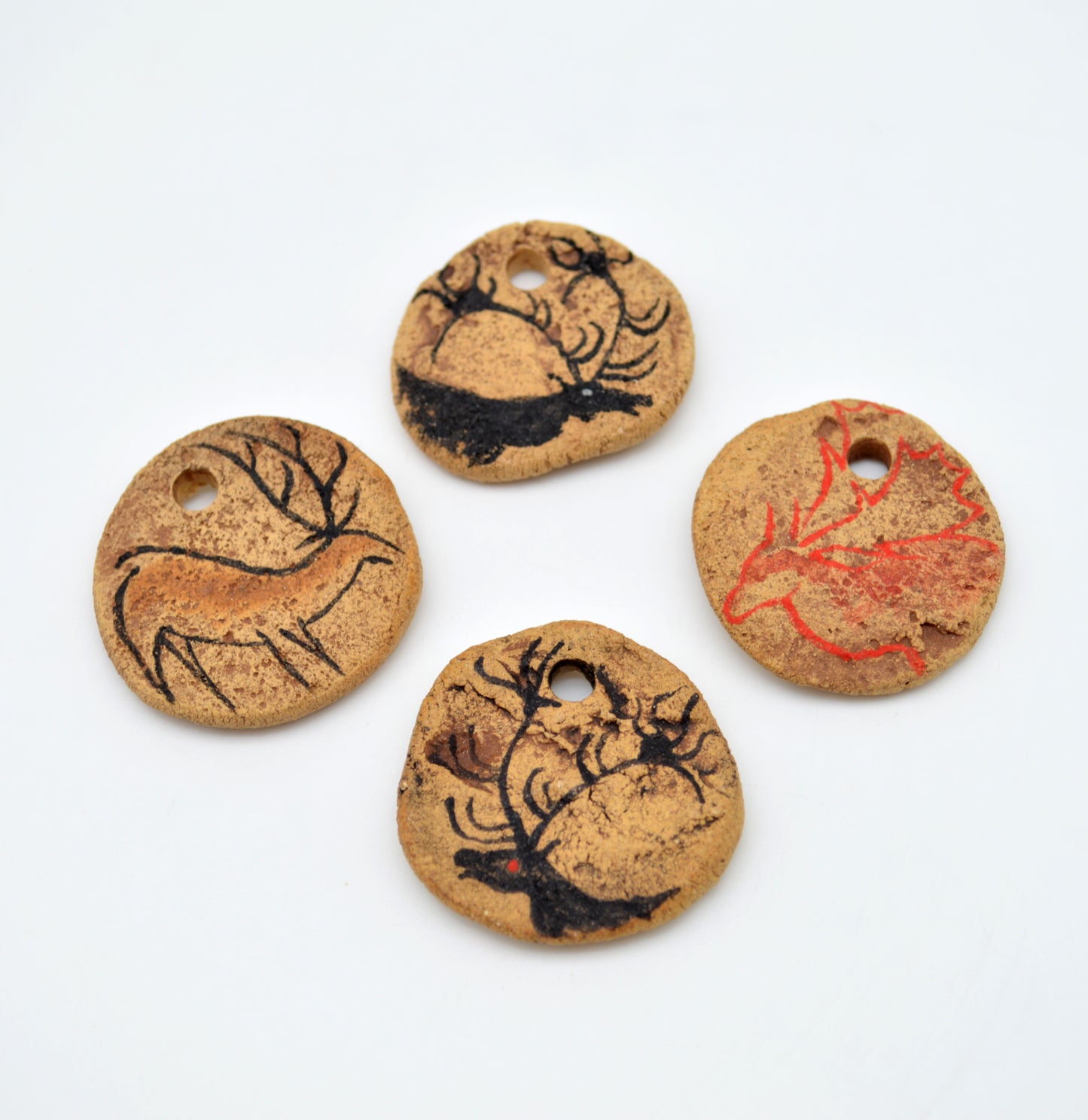 Cave Art Deer Pendants