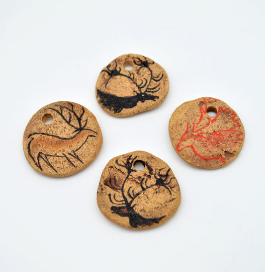 Cave Art Deer Pendants