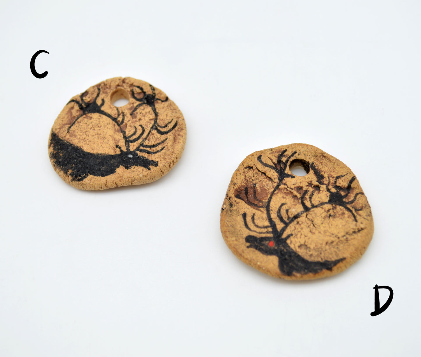 Cave Art Deer Pendants