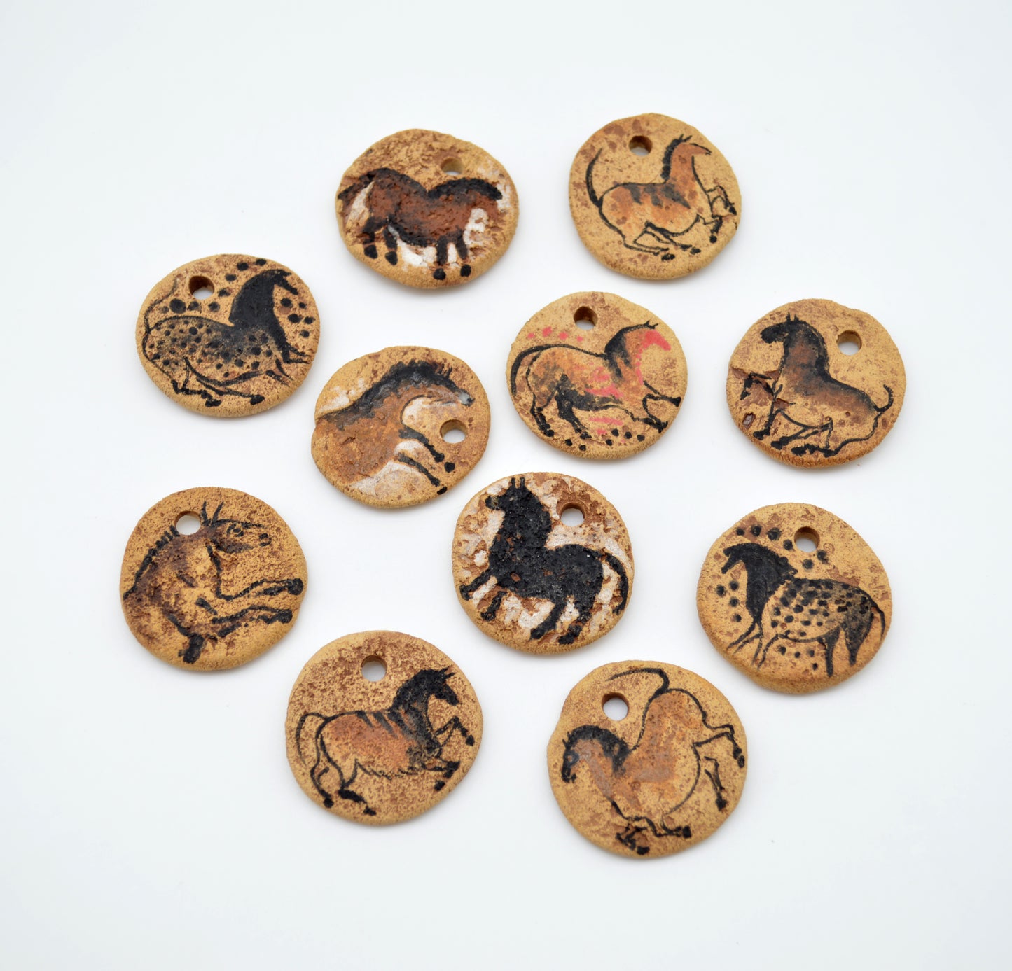 Cave Art Horse Pendants