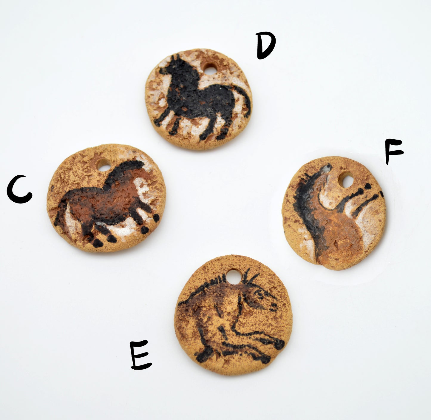 Cave Art Horse Pendants