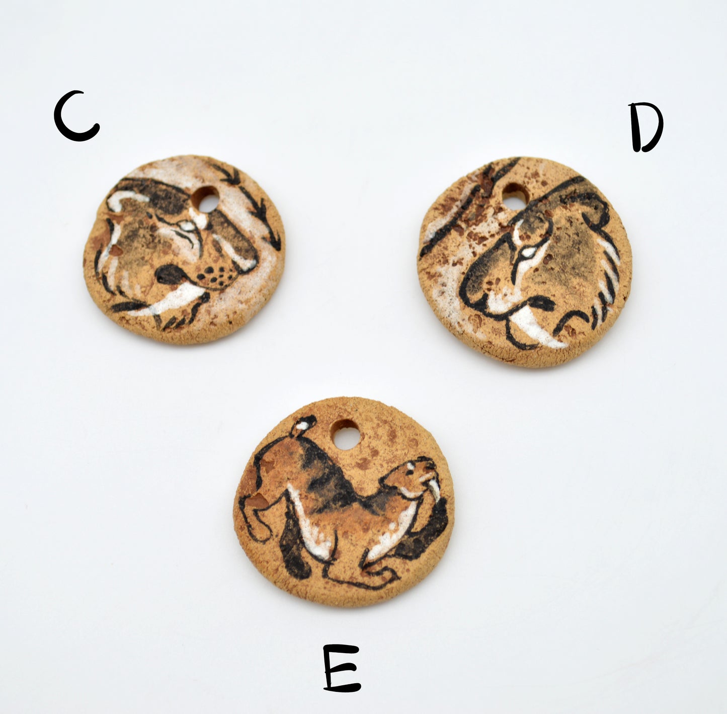 Cave Art Big Cat Pendants