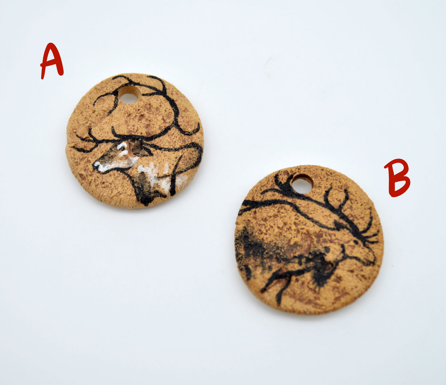 Cave Art Deer Pendants