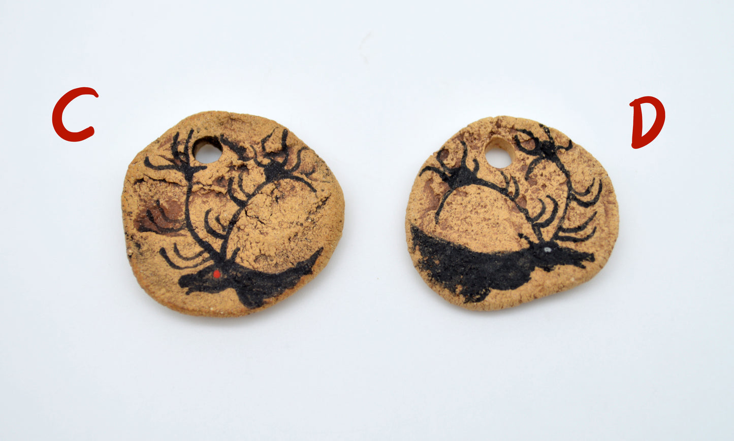 Cave Art Deer Pendants