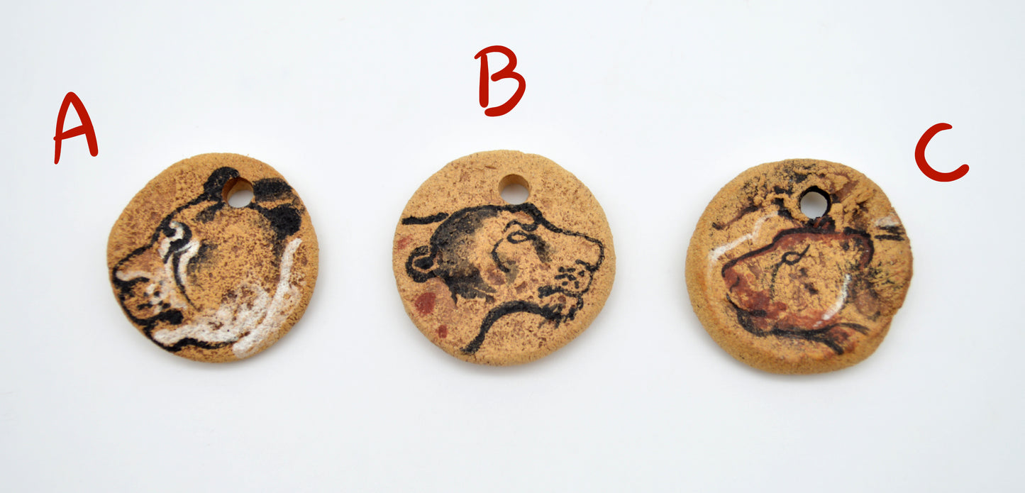 Cave Art Lion Pendants
