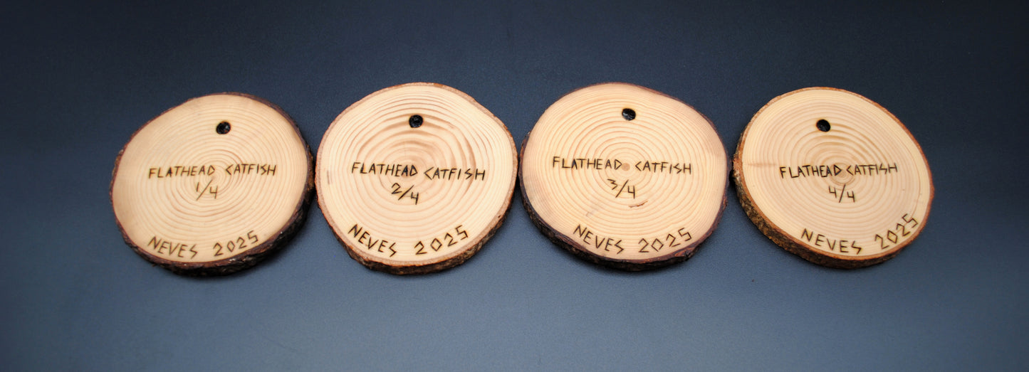 Flathead Catfish Coaster Set/Wall Art