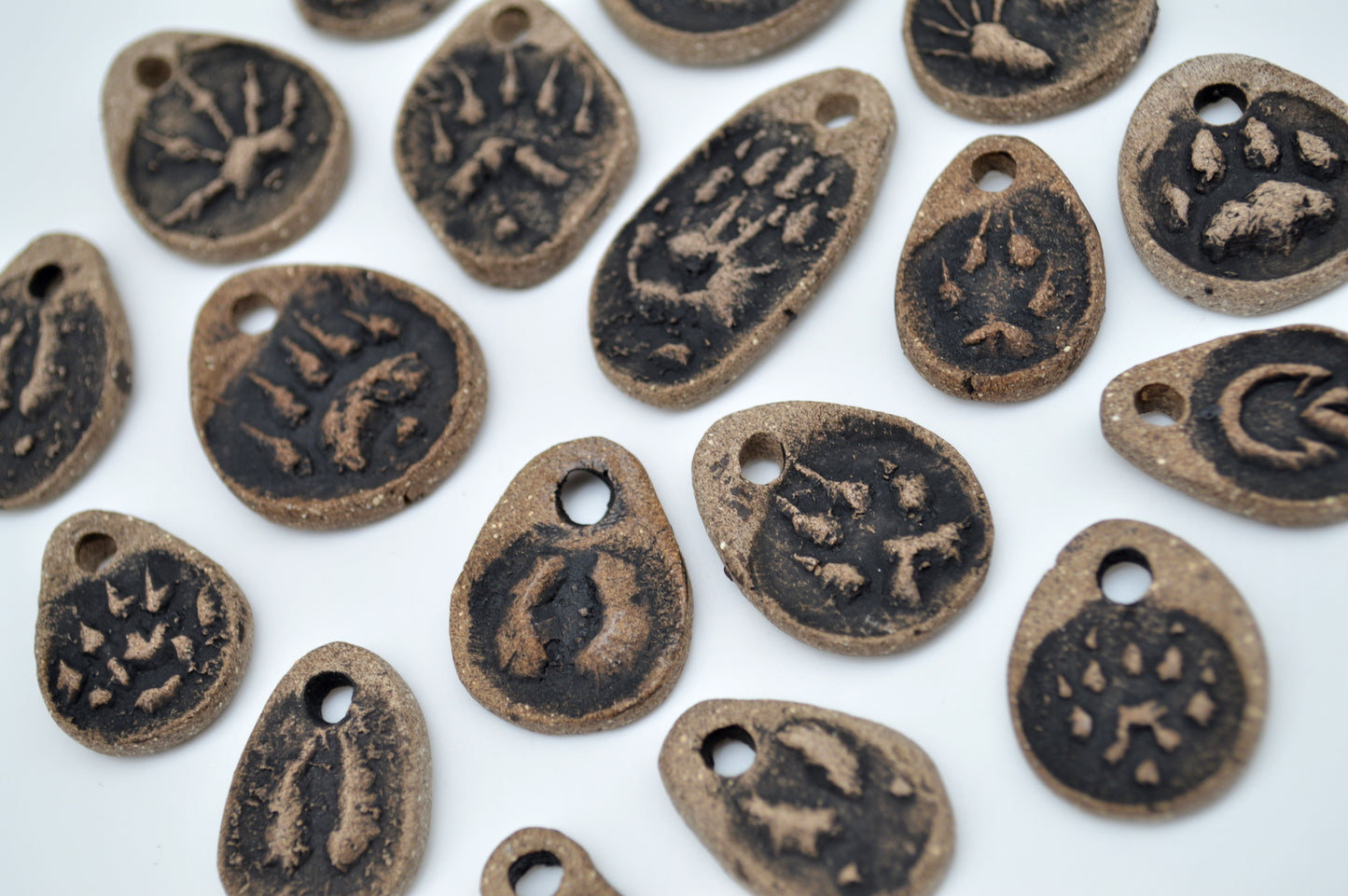 Animal Track Pendants