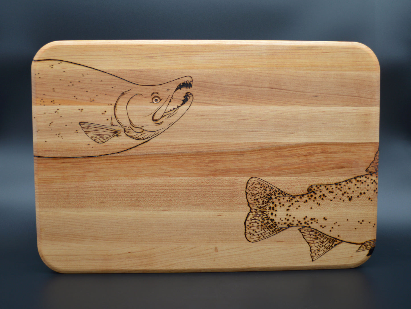 Salmon & Trout Double Sided Cutting Board