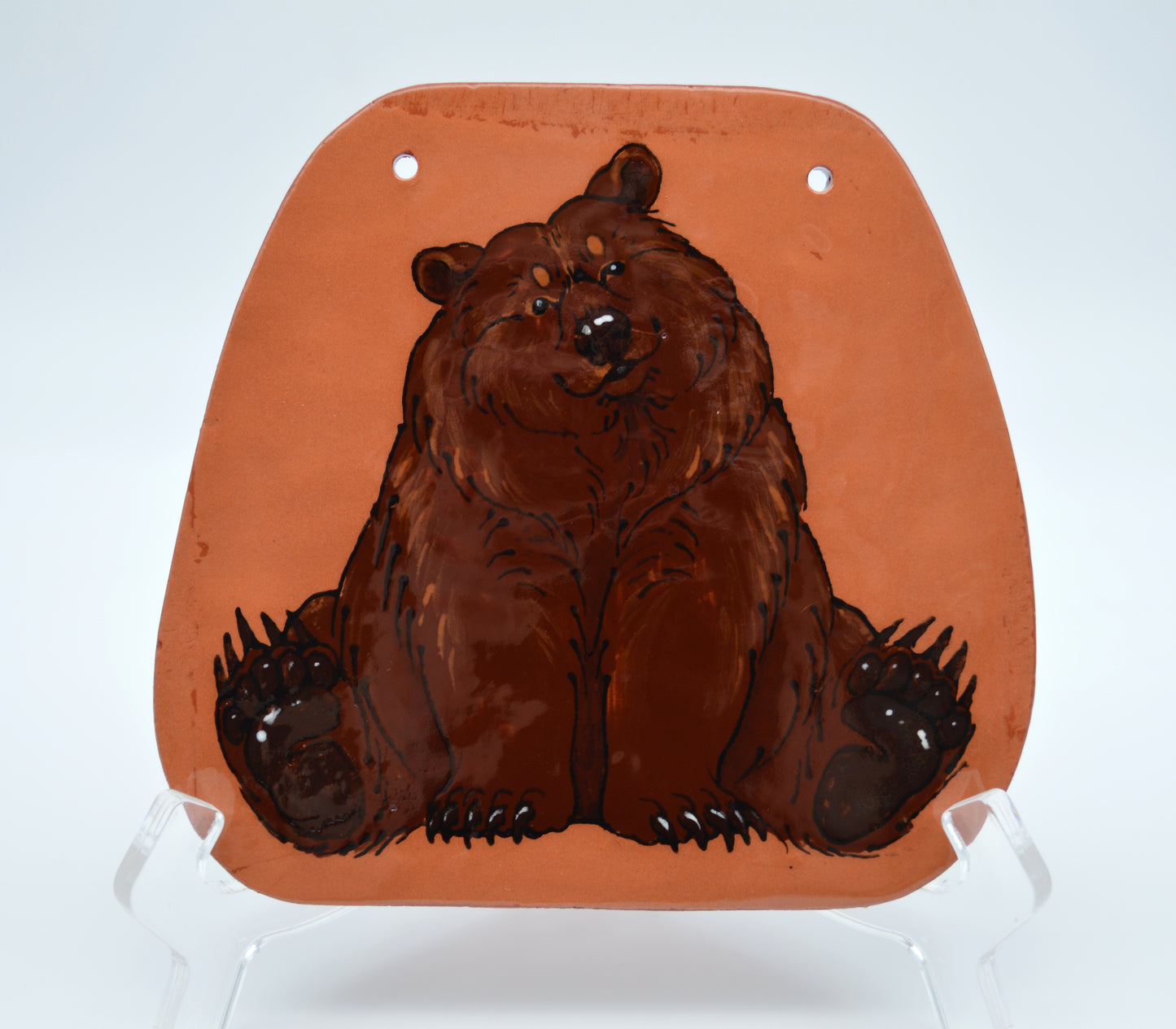Sitting Grizzly Wall Tile