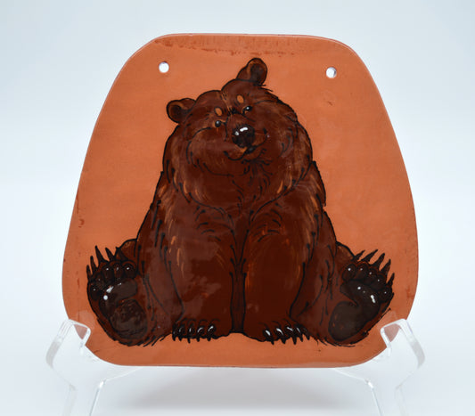 Sitting Grizzly Wall Tile