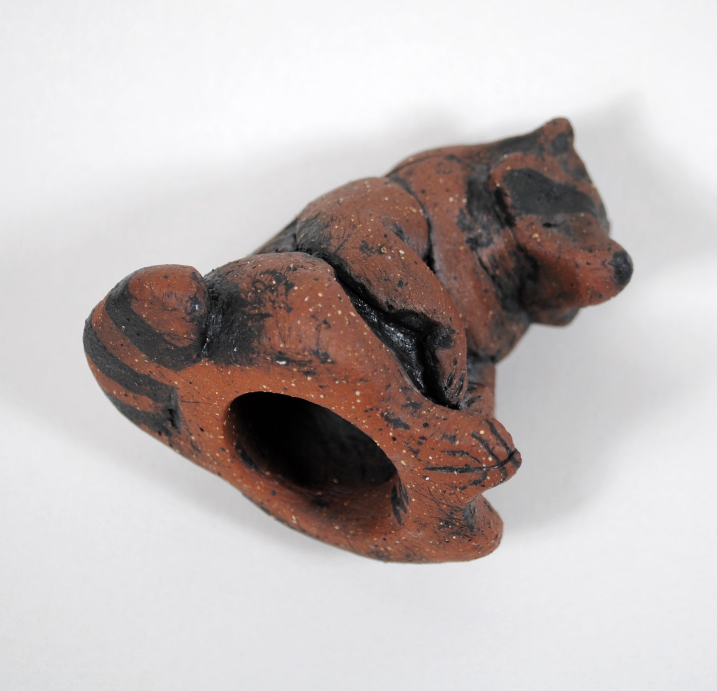 Sitting Raccoon Sculpture