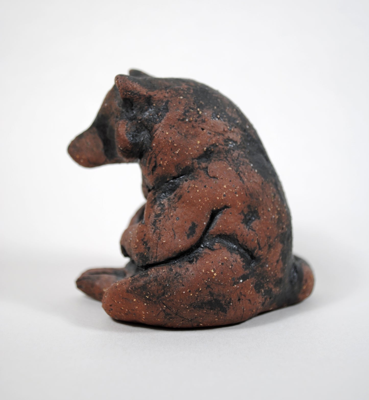 Sitting Raccoon Sculpture