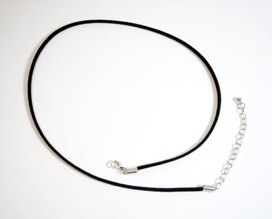 Black Suede Necklace Cord
