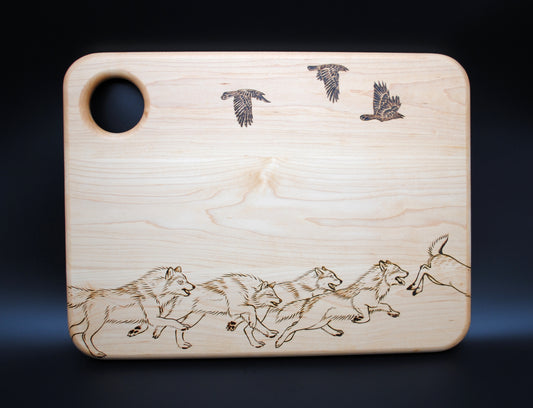 Wolf Pack Cutting Board