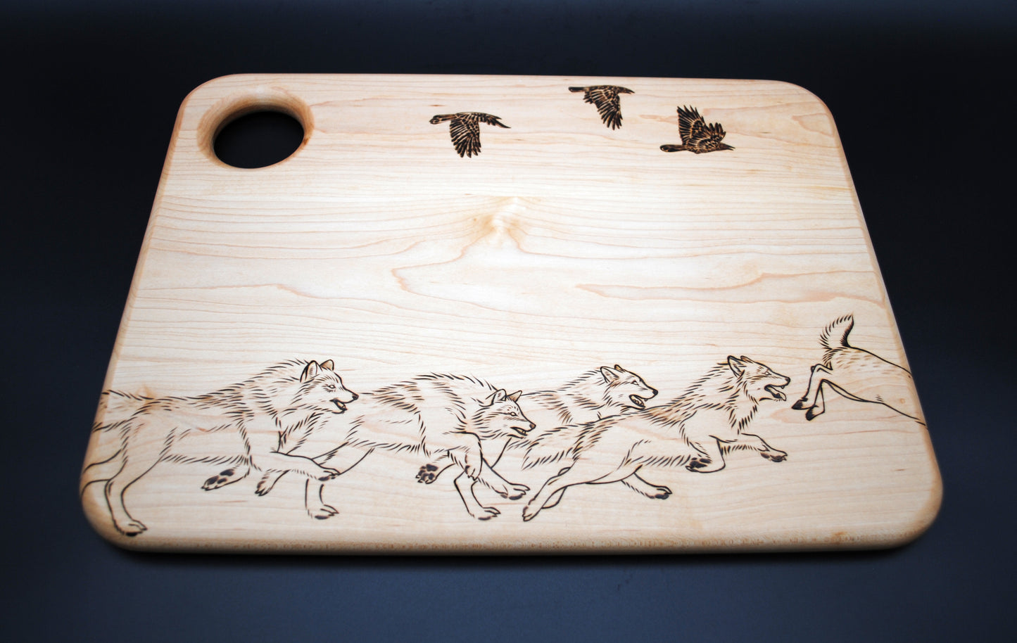 Wolf Pack Cutting Board