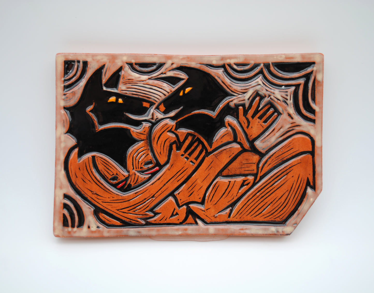 Chatting Werewolves Wall Tile